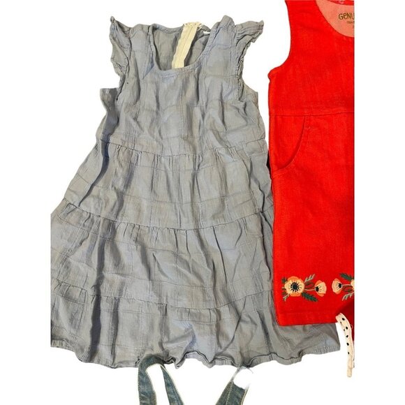 Bundle Girls Floral Dresses Denim Disney Size 4T - Picture 4 of 10